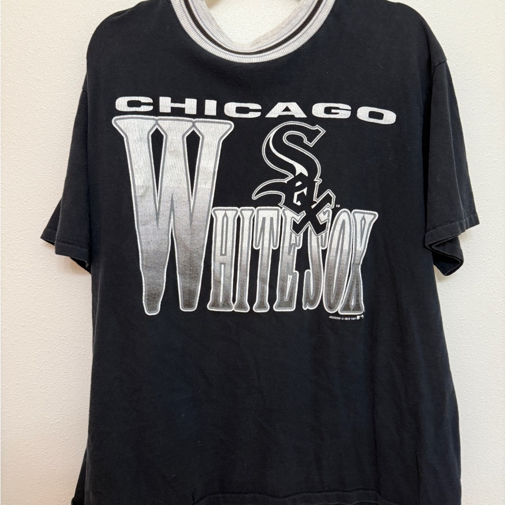 VINTAGE 1991 Chicago White Sox Black T-Shirt
